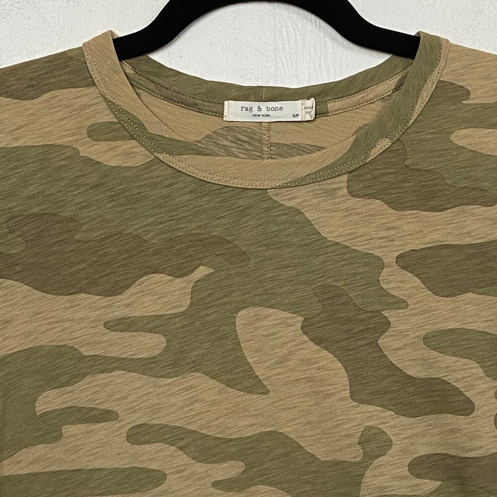 Rag & Bone 100% Pima Cotton Short Sleeve Camo Tee T-shirt Size Small - Picture 4 of 10